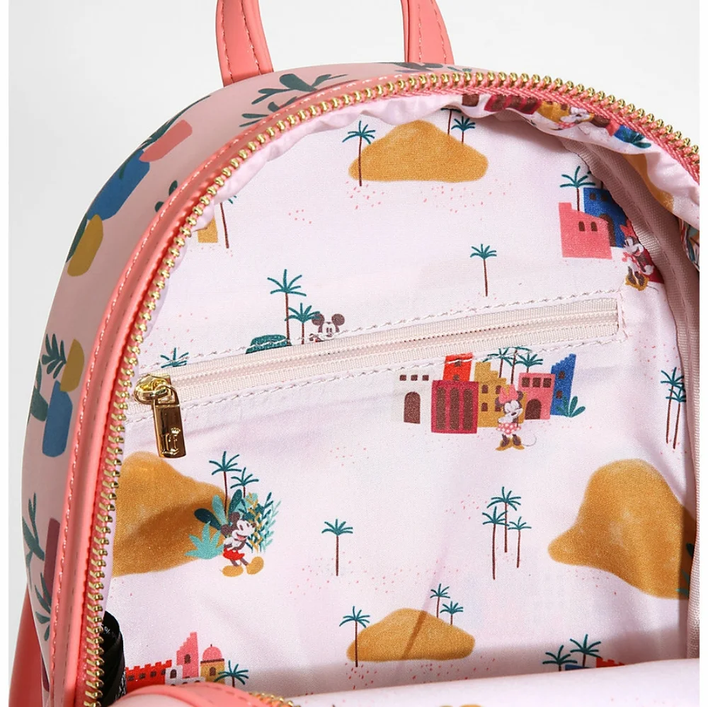 Loungefly Disney Mickey Cactus mini backpack and cardholder
